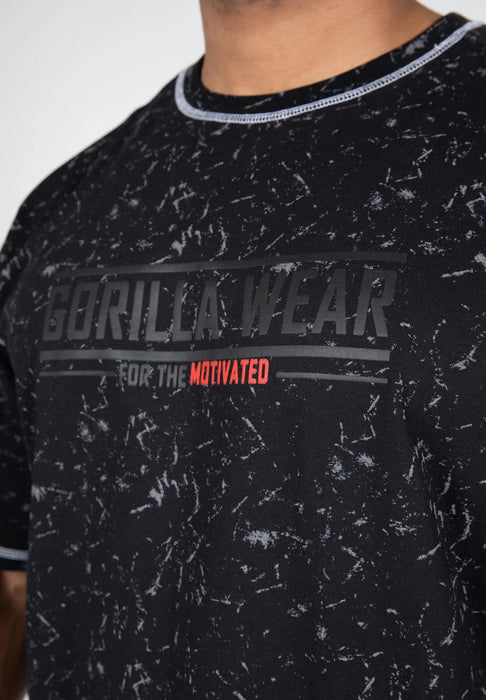 Gorilla Wear Saginaw Oversized T-Shirt, washed black