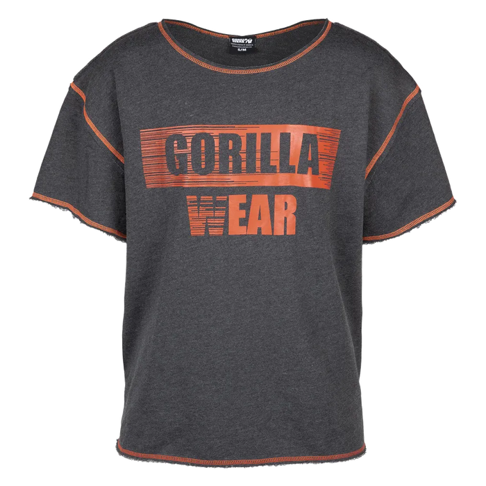 Gorilla Wear Wallace Workout Top T-shirt, grey/orange