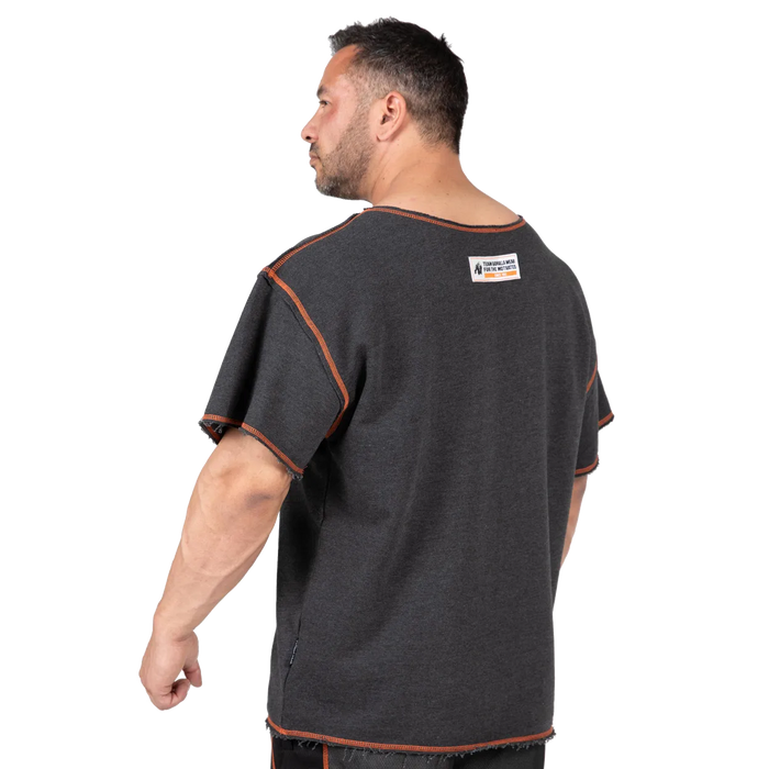 Gorilla Wear Wallace Workout Top T-shirt, grey/orange