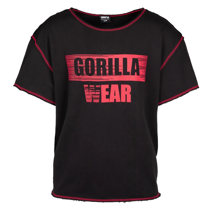 Gorilla Wear Wallace Workout Top T-shirt, black/red