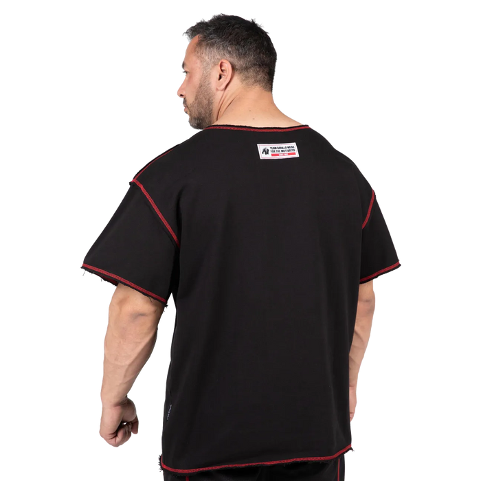 Gorilla Wear Wallace Workout Top T-shirt, black/red