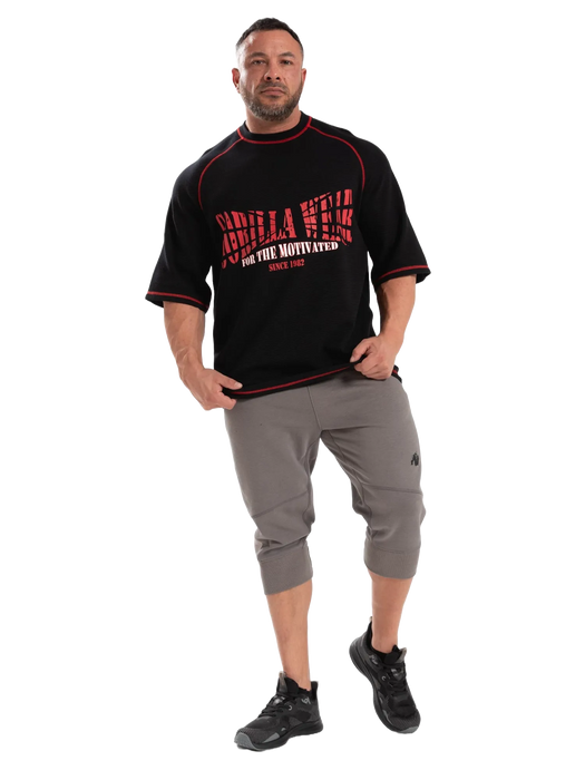 Gorilla Wear Finley Oversized T-Shirt, black/red