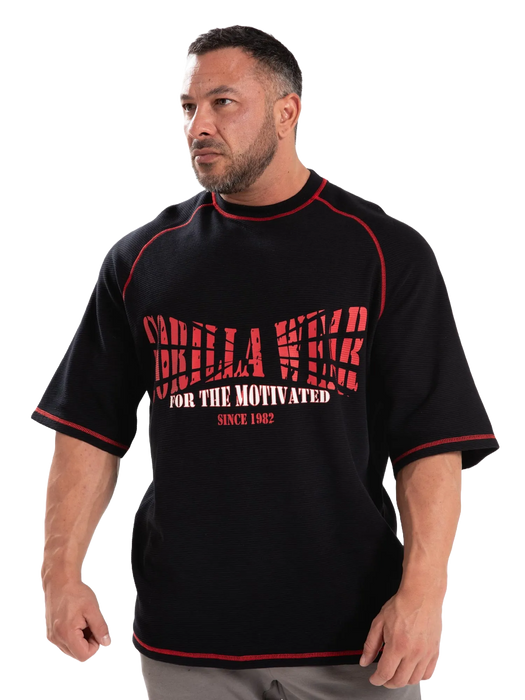 Gorilla Wear Finley Oversized T-Shirt, black/red