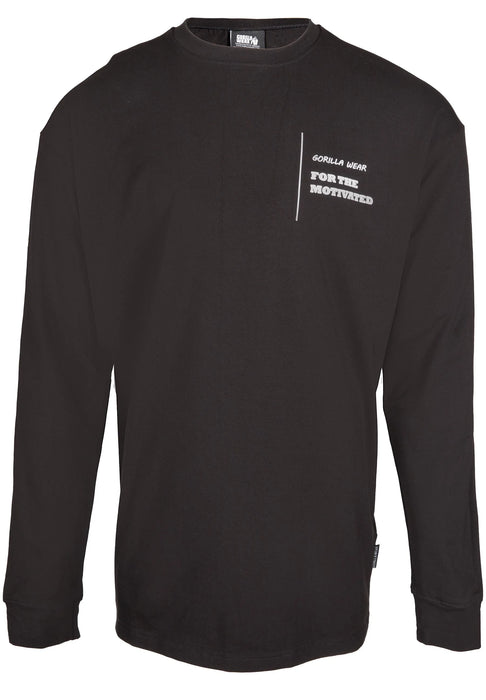 Gorilla Wear Boise Oversized Long Sleeve t shirt, black