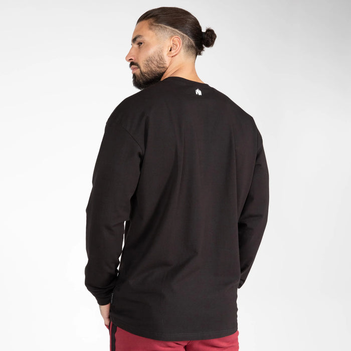 Gorilla Wear Boise Oversized Long Sleeve t shirt, black