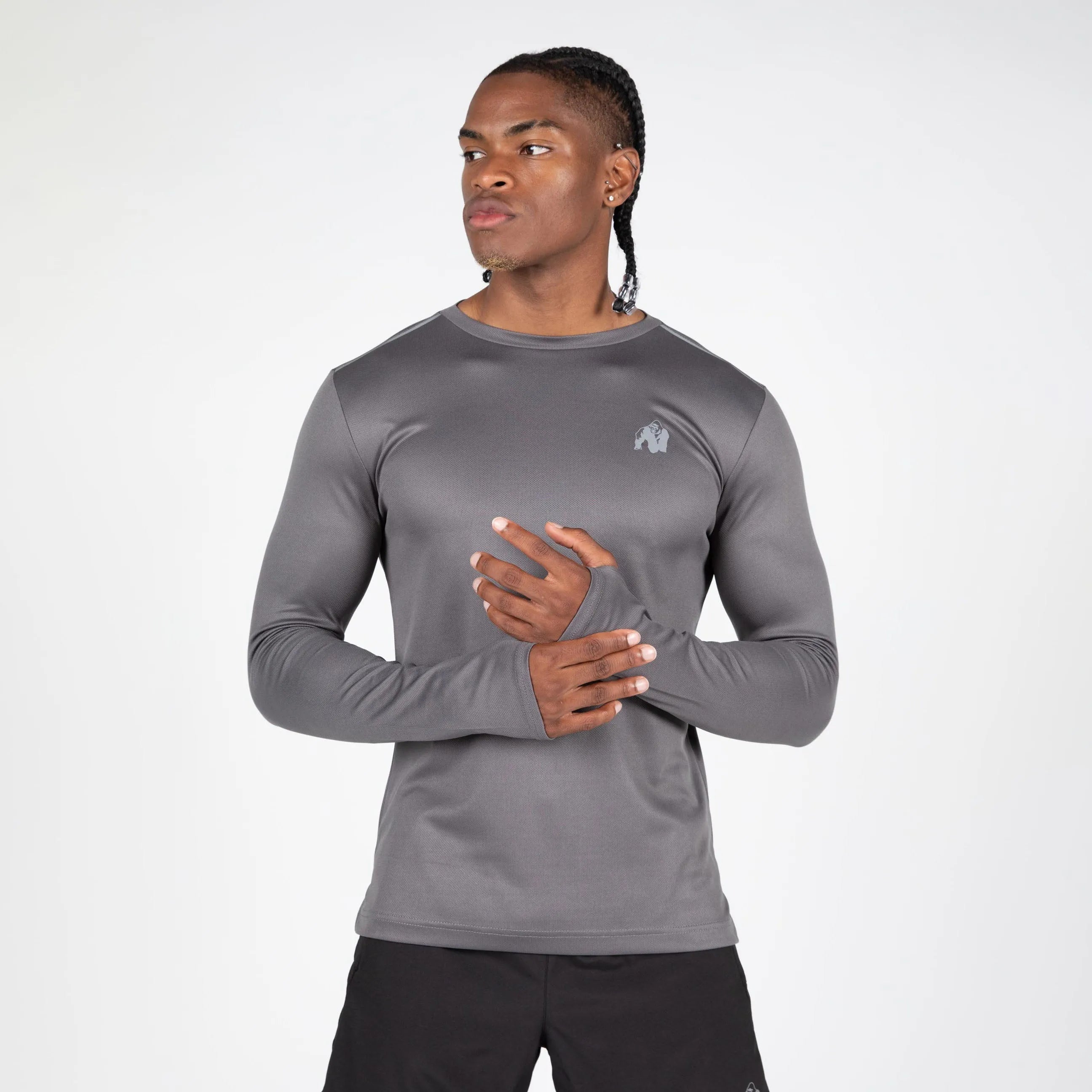 Gorilla Wear Washington Long Sleeve t shirt, grey