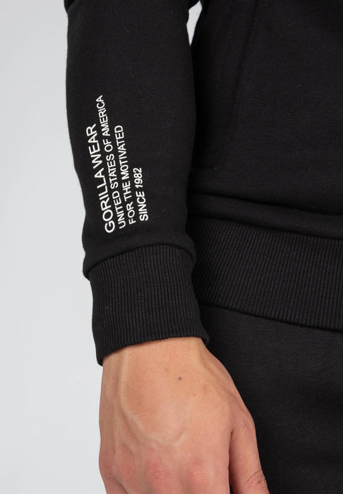 Gorilla Wear Payette Zipped Hoodie, black