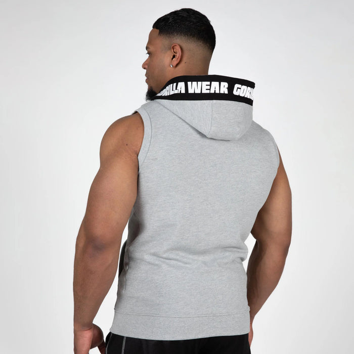Gorilla Wear Milwaukee SL Zipped Hoodie, grey melange