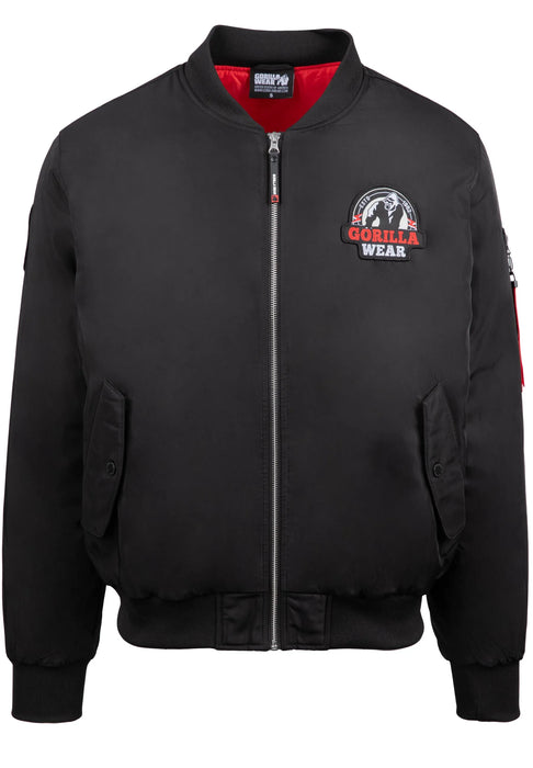 Gorilla Wear Covington Bomber Jacket, black