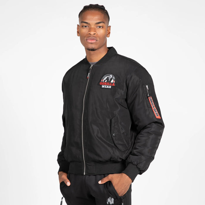 Gorilla Wear Covington Bomber Jacket, black