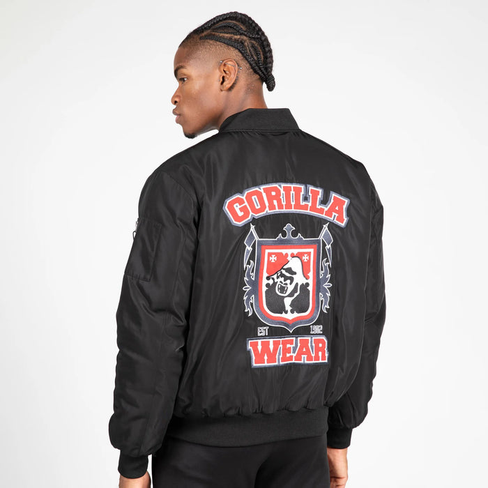 Gorilla Wear Covington Bomber Jacket, black