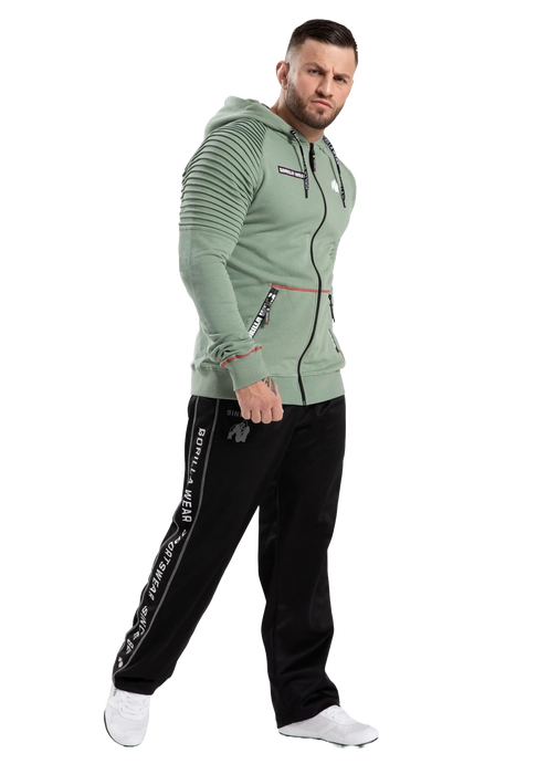 Gorilla Wear Georgia Zipped Hoodie, green bay