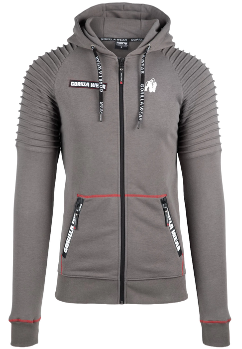 Gorilla Wear Georgia Zipped Hoodie, grey
