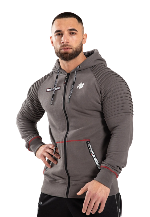 Gorilla Wear Georgia Zipped Hoodie, grey