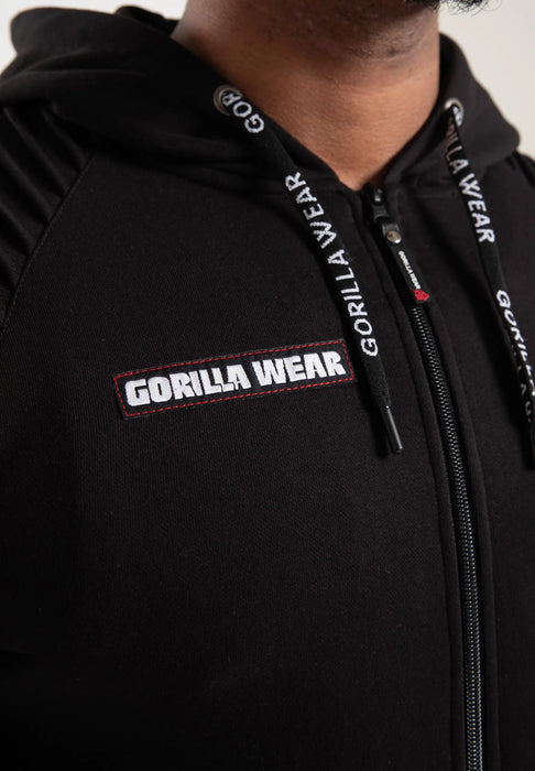 Gorilla Wear Georgia Zipped Hoodie, black