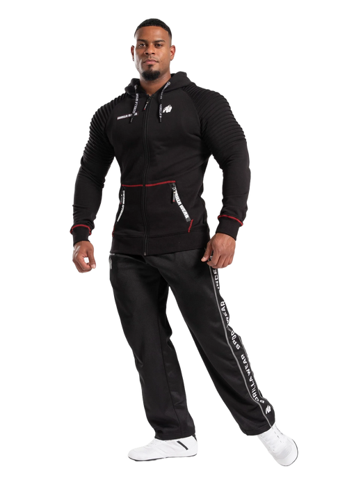 Gorilla Wear Georgia Zipped Hoodie, black
