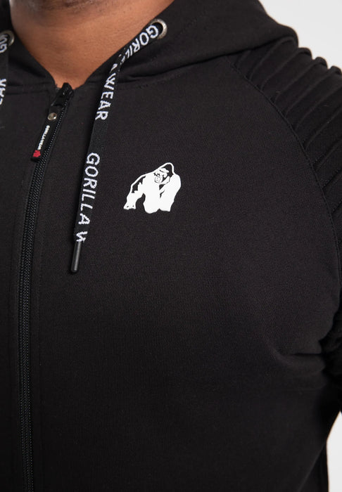 Gorilla Wear Georgia Zipped Hoodie, black