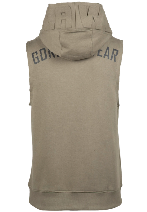 Gorilla Wear Marshall Sleeveless Hoodie, army green