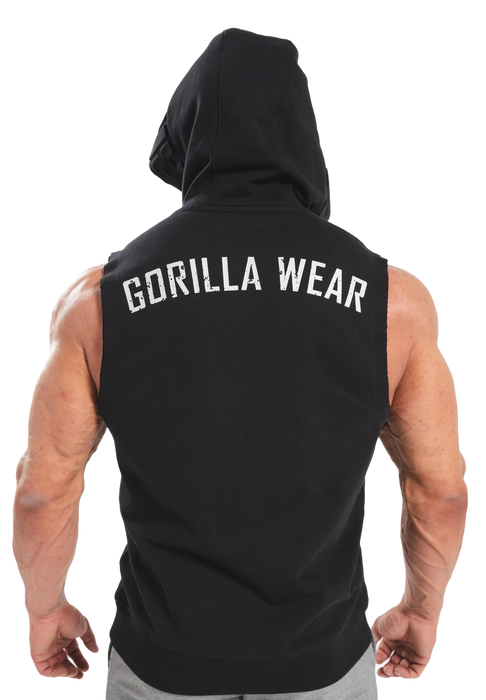 Gorilla Wear Marshall Sleeveless Hoodie, black