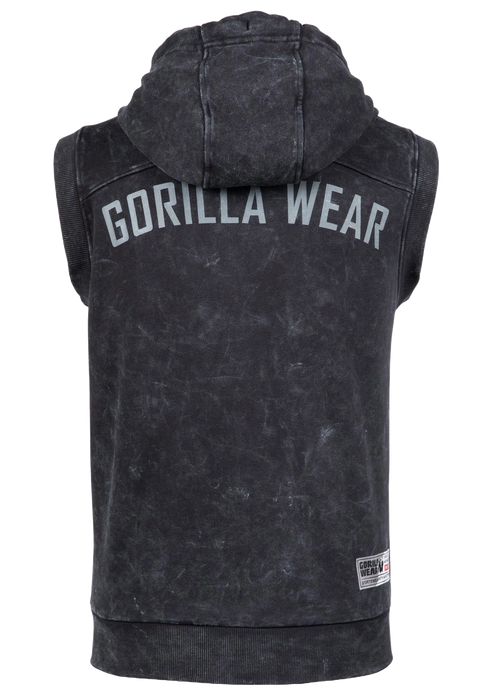 Gorilla Wear Silverdale Sleeveless Hoodie, black