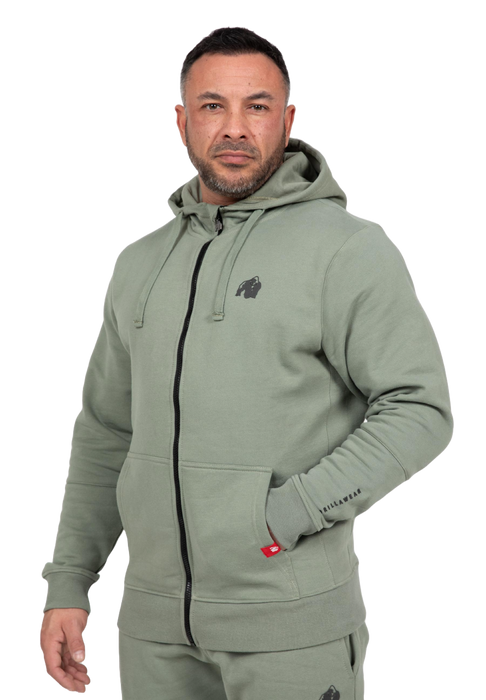 Gorilla Wear Leon Zipped Hoodie, green