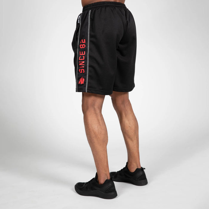 Gorilla Wear Functional Mesh Shorts/träningsshorts, black/red