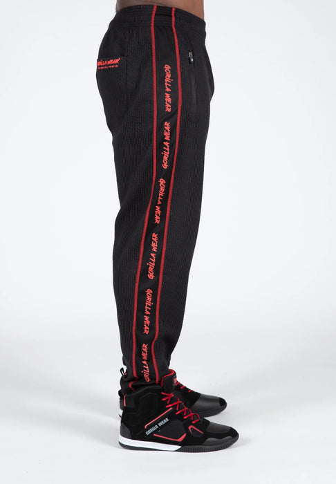 Gorilla Wear Buffalo Old School Workout Pants/Träningsbyxor, black/red