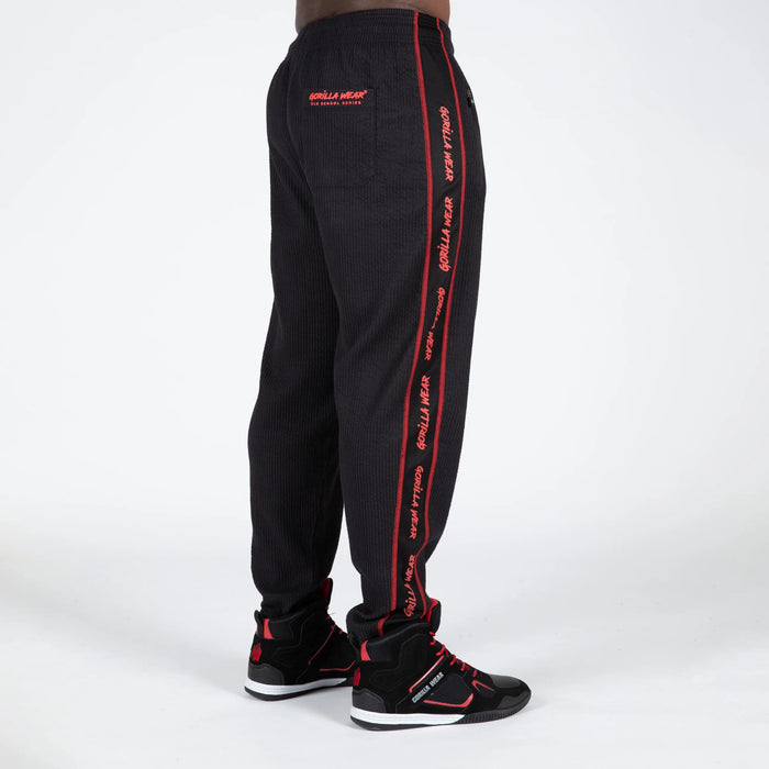 Gorilla Wear Buffalo Old School Workout Pants/Träningsbyxor, black/red