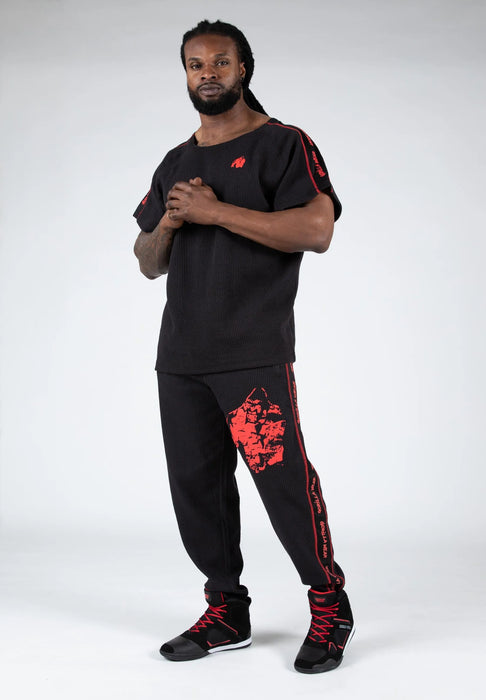 Gorilla Wear Buffalo Old School Workout Pants/Träningsbyxor, black/red