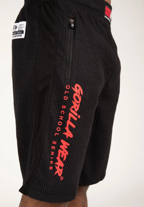 Gorilla Wear Augustine Old School Shorts/träningsshorts, black/red