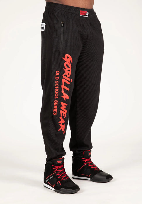 Gorilla Wear Augustine Old School Pants/Träningsbyxor, black/red
