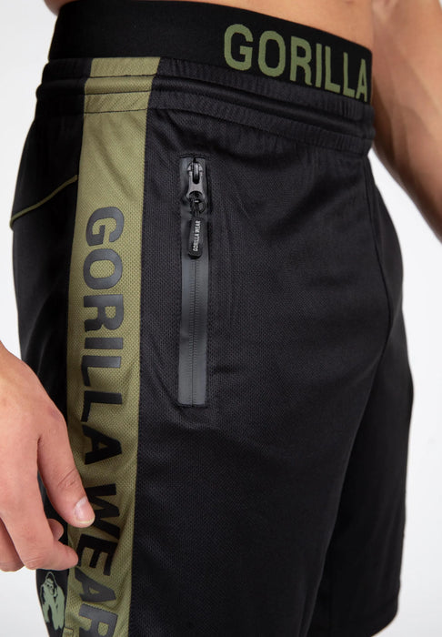 Gorilla Wear Atlanta Shorts/träningsshorts, black/green