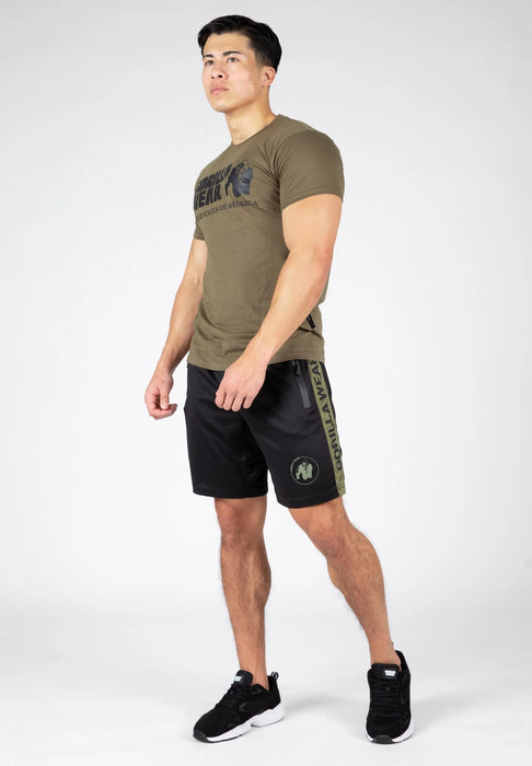 Gorilla Wear Atlanta Shorts/träningsshorts, black/green