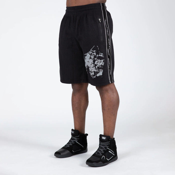 Gorilla Wear Buffalo Old School Workout Shorts/träningsshorts, black/grey