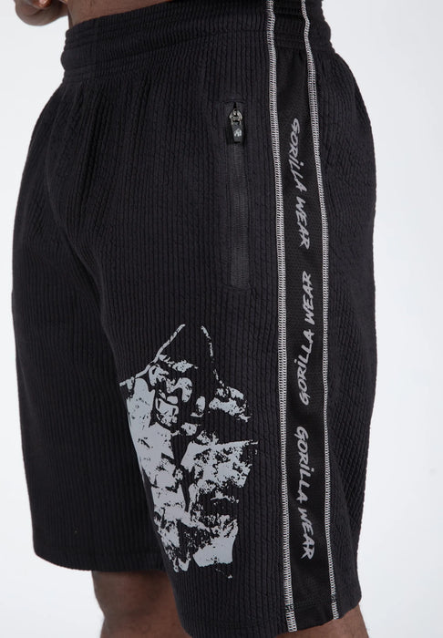 Gorilla Wear Buffalo Old School Workout Shorts/träningsshorts, black/grey