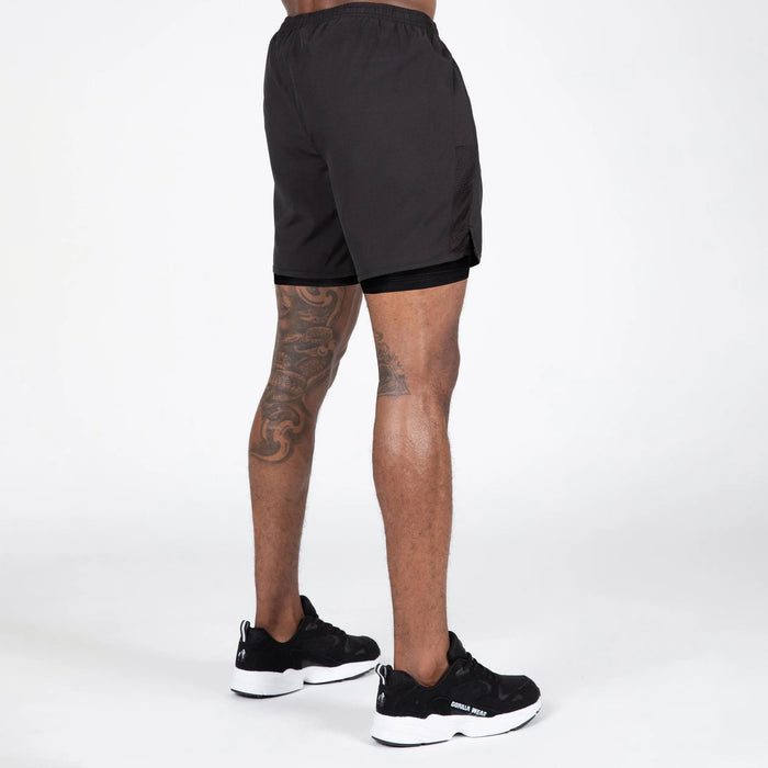 Gorilla Wear Modesto 2-In-1 Shorts/träningsshorts, black