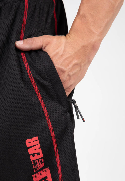 Gorilla Wear Wallace Mesh Shorts/träningsshorts, black/red