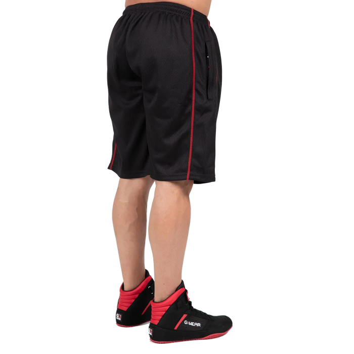 Gorilla Wear Wallace Mesh Shorts/träningsshorts, black/red