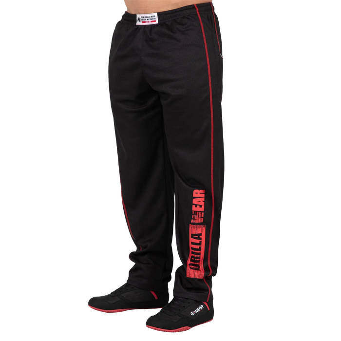 Gorilla Wear Wallace Mesh Pants/Träningsbyxor, black/red