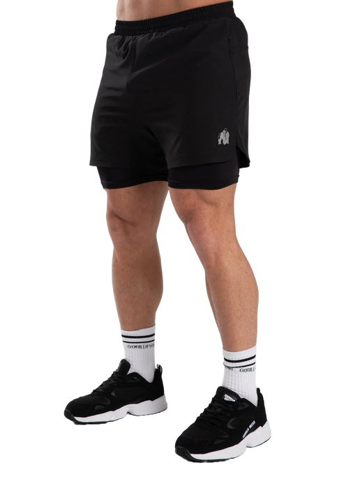 Gorilla Wear Cortez 2-In-1 Shorts/träningsshorts, black