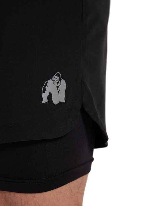 Gorilla Wear Cortez 2-In-1 Shorts/träningsshorts, black