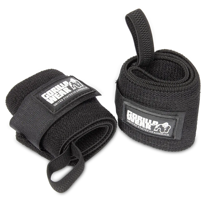Gorilla Wear Wrist Wraps Basic, black