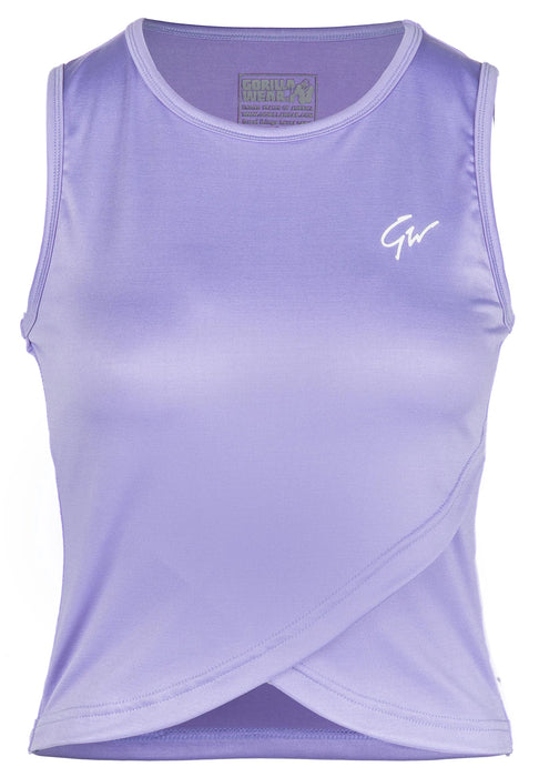 Gorilla Wear Estelle Twisted Crop Top/träningstopp, lilac