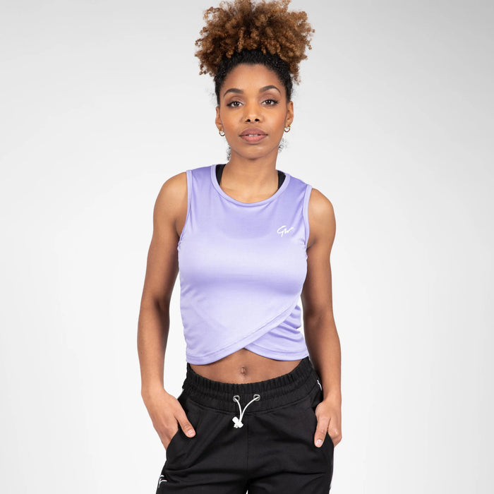 Gorilla Wear Estelle Twisted Crop Top/träningstopp, lilac
