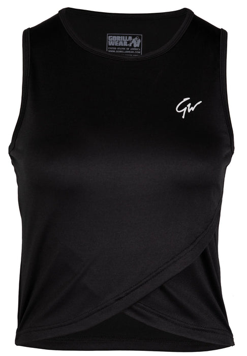Gorilla Wear Estelle Twisted Crop Top/träningstopp, black