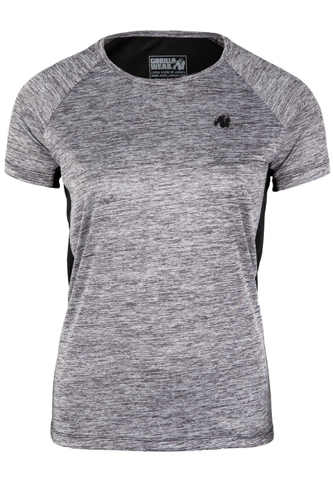 Gorilla Wear Monetta Performance T-Shirt, grey melange/black