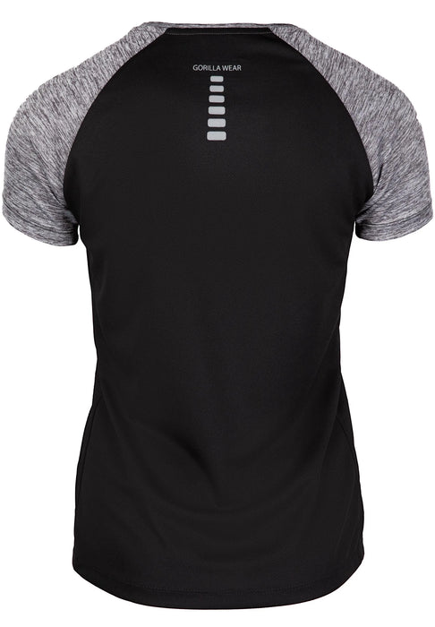 Gorilla Wear Monetta Performance T-Shirt, grey melange/black