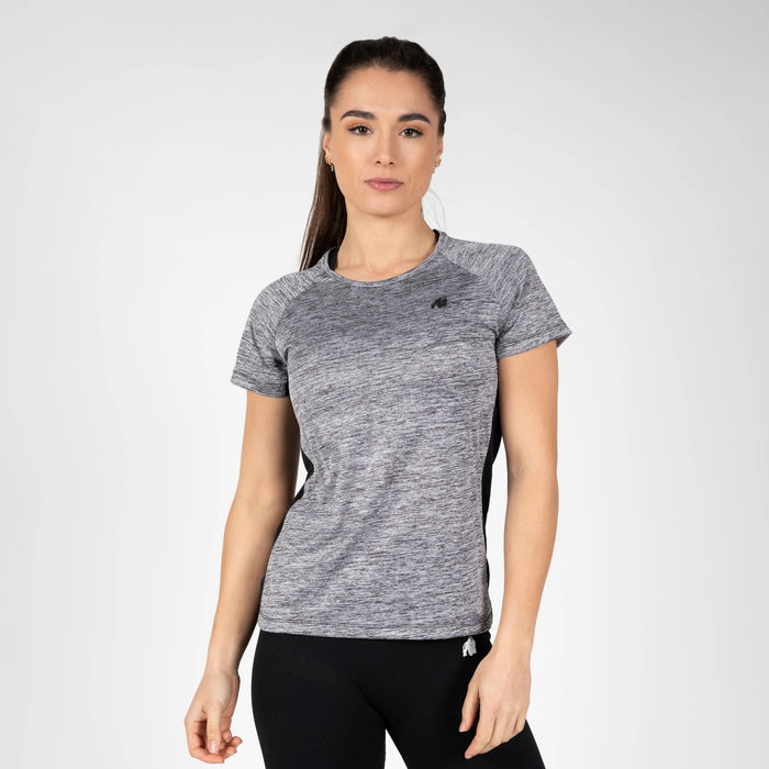 Gorilla Wear Monetta Performance T-Shirt, grey melange/black