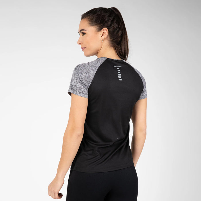 Gorilla Wear Monetta Performance T-Shirt, grey melange/black