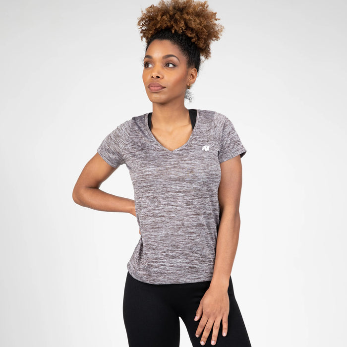 Gorilla Wear Elmira V-Neck T-Shirt, grey melange